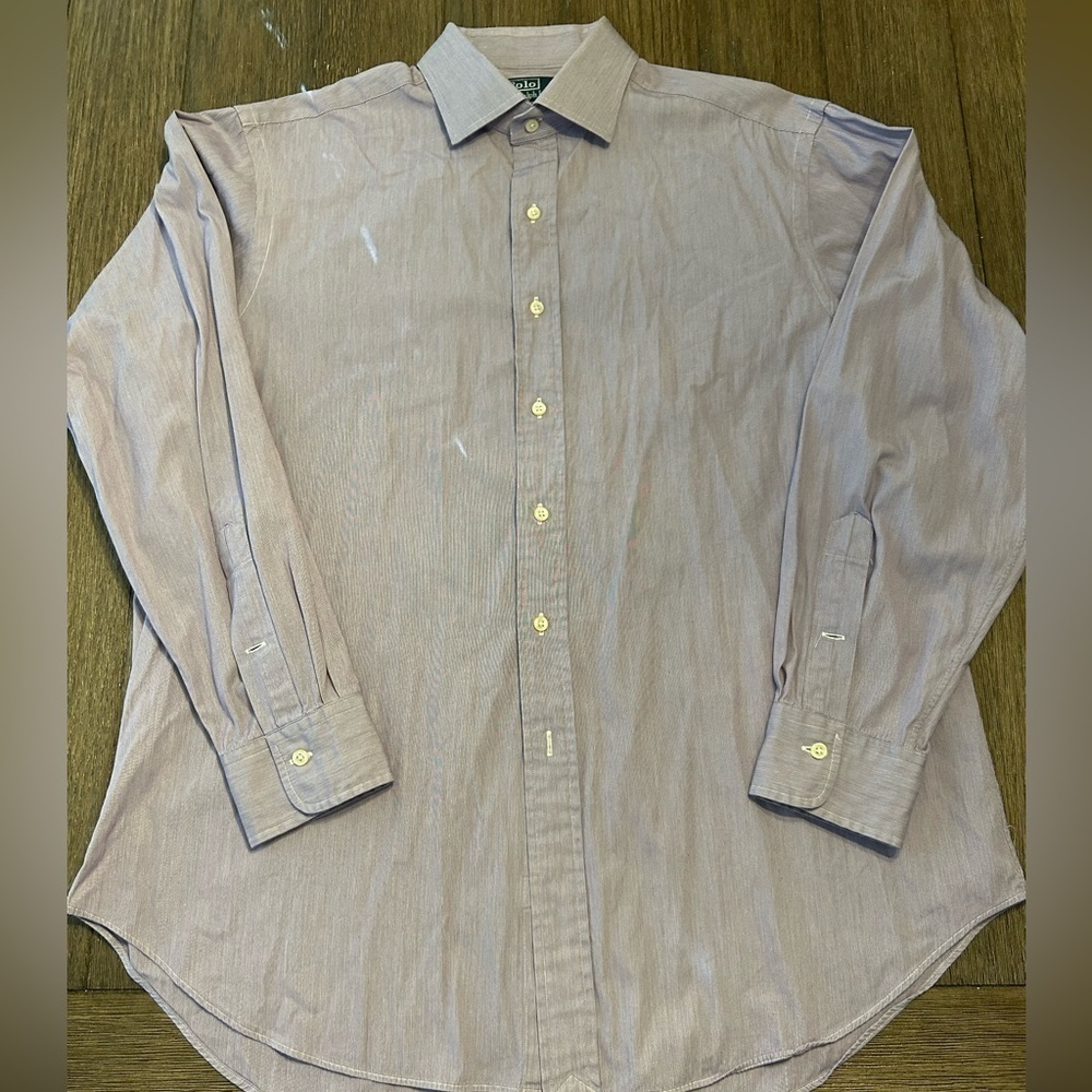 Polo by Ralph Lauren Regent Classic Fit Long Sleeve Dress Shirt. Light purple